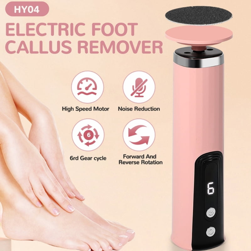 Electric Foot File Callus Remover USB Charging Ergonomic Handle ABS Texture