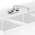 thumbnail image 3 of GRIDMANN Commercial Wall Mount Sink Faucet, 4" Center with 10" Swing Spout, NSF, Dual Knob Handles, Brass Construction, Chrome Polished Finish, 3 of 7