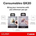 thumbnail image 2 of Set de tinta/papel Canon XC-20L Color para impresora SELPHY QX20, 2 of 2
