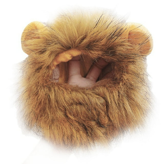 Peluca De Melena De León Para Mascotas, Ajustable, Lavable, Pelo De León, Gorros Para Mascotas, Disfraces De Cosplay Para Perros Y Gatos, Para Halloween, Navidad, Festival De