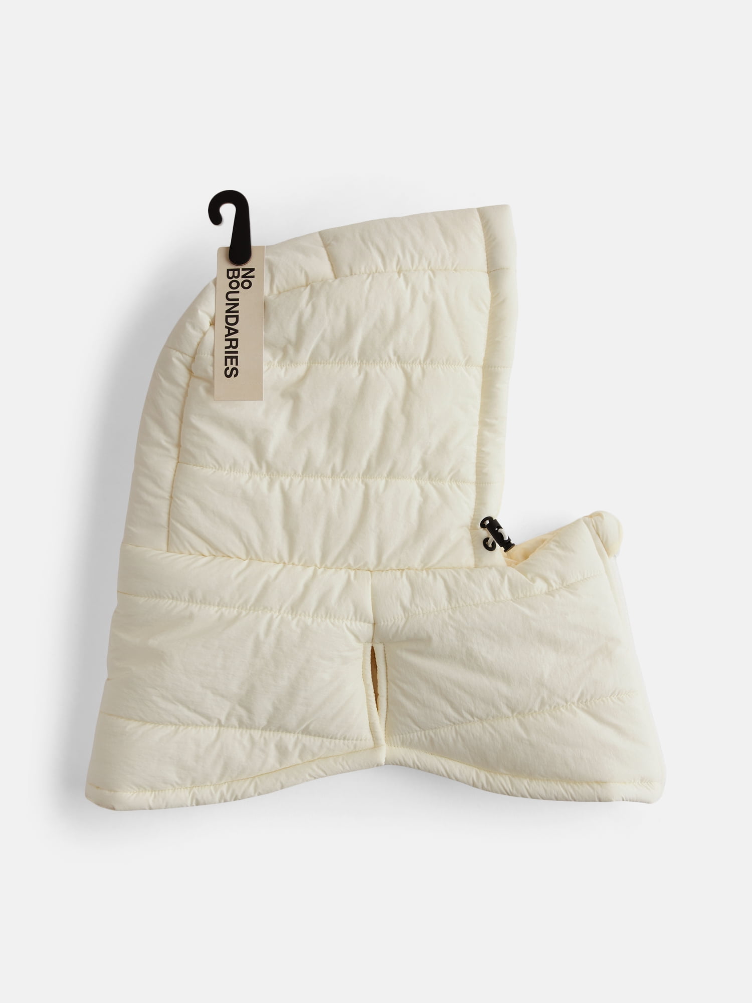 No Boundaries Women's Puffer Balaclava, Winter White