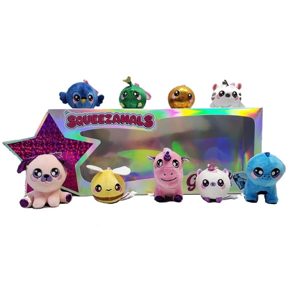 Squeezamals Gleam Collection Platinum Plush
