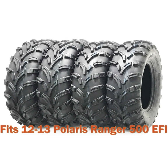 Set 4 WANDA ATV tires 25x8-12 & 25x11-12 for 12-13 Polaris Ranger 500 EFI