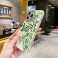 thumbnail image 3 of Designed for iPhone Case,Luxury Glitter Bling Rhinostone Bamboo Butterfly Pattern Silicone Shockproof Cover Phone Case (iPhone 12,Green), 3 of 5