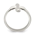 thumbnail image 2 of Diamond2Deal 925 Sterling Silver Vertical Freeform Cross Ring for Women Size 6, 2 of 8