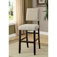 thumbnail image 3 of Furniture of America Freiden Upholstered Bar Chairs - Set of 2, Black, 3 of 9
