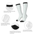 thumbnail image 6 of Balery Leaf Print Printed Novelty Socks Men's Women's Crew Socks Sports Socks Knee High Socks Cotton Socks Quirky and Cool Socks, 6 of 9