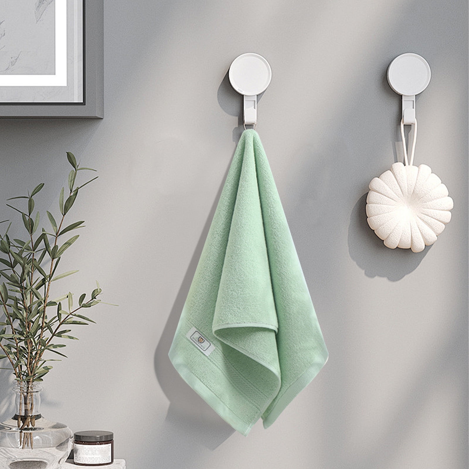 ZROBM 10PCS Hand Towel, Hand Towel Set, Towel Clearance, Hand Towels for Bathroom, Spring Hand Towel, Towel For Bath, Hand, Face, Gym, Spa, cotton, 35x75cm, Green