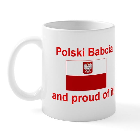 CafePress - Polish Babcia(Grandmother) Mug - 11 oz Ceramic Mug - Novelty Coffee Tea Cup