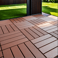 thumbnail image 2 of Plastic Interlocking Deck Tiles,44 Pack Patio Deck Tiles,12"x12" Square Waterproof Outdoor All Weather Use, Outdoor and Indoor Patio Decking Tiles for Poolside Balcony Backyard, red Brown, 2 of 7