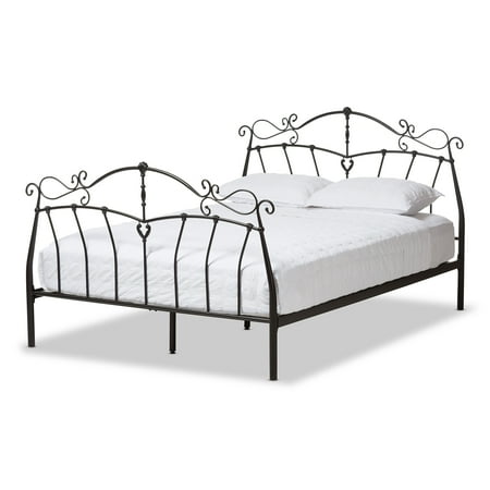 Natural Bronze Antique Flat - Baxton Studio Selena Antique Bronze Finished Metal Platform Full Bed