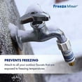 thumbnail image 3 of (5 pack) Freeze Miser Outdoor Faucet & Spigot Freeze Protection – Patented Valve Shield, Activates at Water Temperature Below 37°F/3°C – Durable Winter Cover Alternative – Quick Install, Saves Water – 1 Pack, 3 of 8