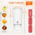 thumbnail image 3 of Lifewit Party Beverage Dispenser, 1 Gallon Plastic Drink Dispenser,  Ice Chilled Juice Containers with Lid for Lemonade/Soda/Tea, BPA Free, 3 of 9