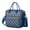 Blue-29, variant on Marine Lighthouse and Helm Insulated Lunch Bag, Large Leakproof Cooler Tote with Ocean Waves and Seaside Style, Foldable and Stylish