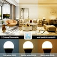 thumbnail image 2 of DYstyle Smart LED three-color bulb E27 Screw Energy Saving Lamp Household Ultra-Bright LED Light Bulb High Power Light Source, 2 of 6