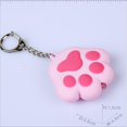 thumbnail image 1 of un Porte-cls De Voiture Rose, Un Porte-cls Griffes De Chat De Dessin Anim Led Mettent Un Son, 1 of 5