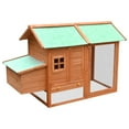 thumbnail image 2 of vidaXL Rabbit Hutch Bunny Cage with Pull Out Tray Rabbit Enclosure Solid Wood, 2 of 6