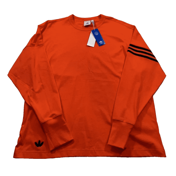 adidas Originals Long Sleeve Mens Neuclassics Ls, Semi Impact Orange, M