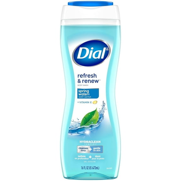 Dial Spring Water Body Wash Refresh & Renew - 16 oz, 2 Pack
