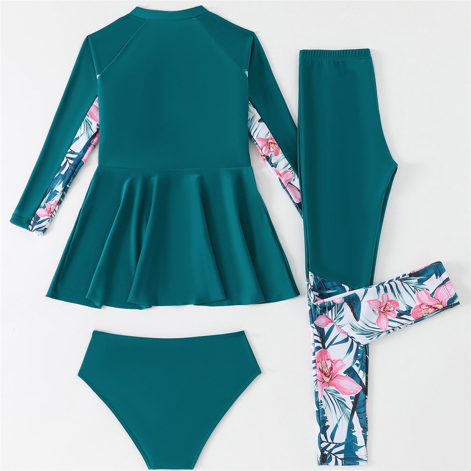 Kids Long Sleeveswim Top Girl Swimsuit Bathing Suits Kids Swim Shorts