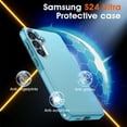 thumbnail image 4 of Samsung Galaxy S24 Plus Case, Dual Layer Shockproof 6.7’’, Light Blue, w/ 2X Tempered Glass Screen Protector & Camera Lens Protector, 4 of 14