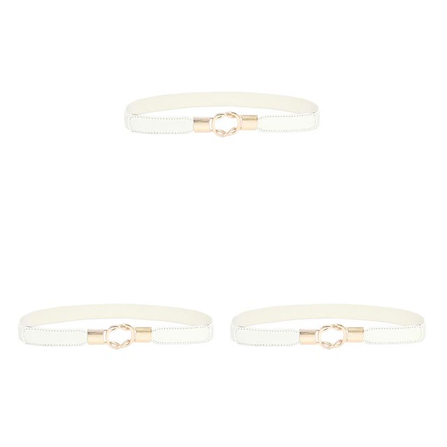 Qarigey Banda de la cintura Exquisita Elástico Universal Correas de cuero dorado con hebillas Puffer Coat Cinturones del día de San Valentín Type1 NO1 Qarigey CBP196880