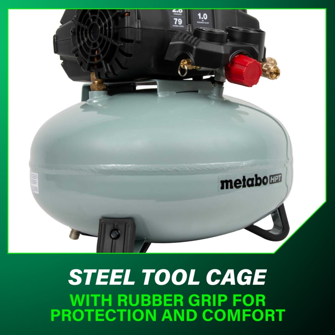 Metabo HPT Pancake 6 Gallon Air Compressor, Oil-Free, EC711S