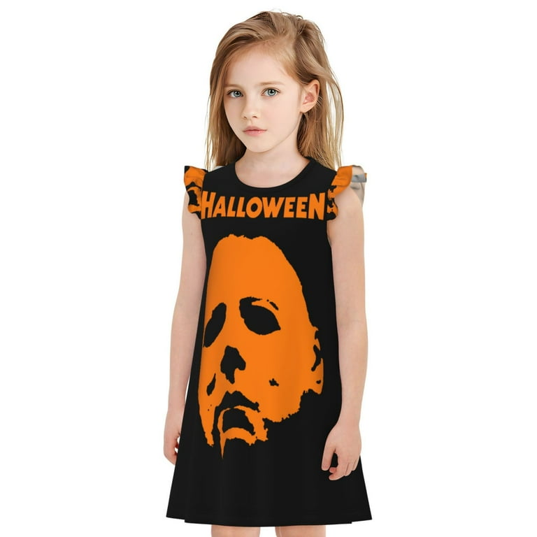 Girls Michael Myers Nightgowns Pajamas Kids Sleepwear Night Dress Sleep Clothes Nightshirt Nightie