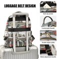 thumbnail image 4 of JIALIOU Mini Backpack Purse for Women Quilted Casual Daypack Small Travel Shoulder Bag, Chickadees Bird and House, 4 of 7