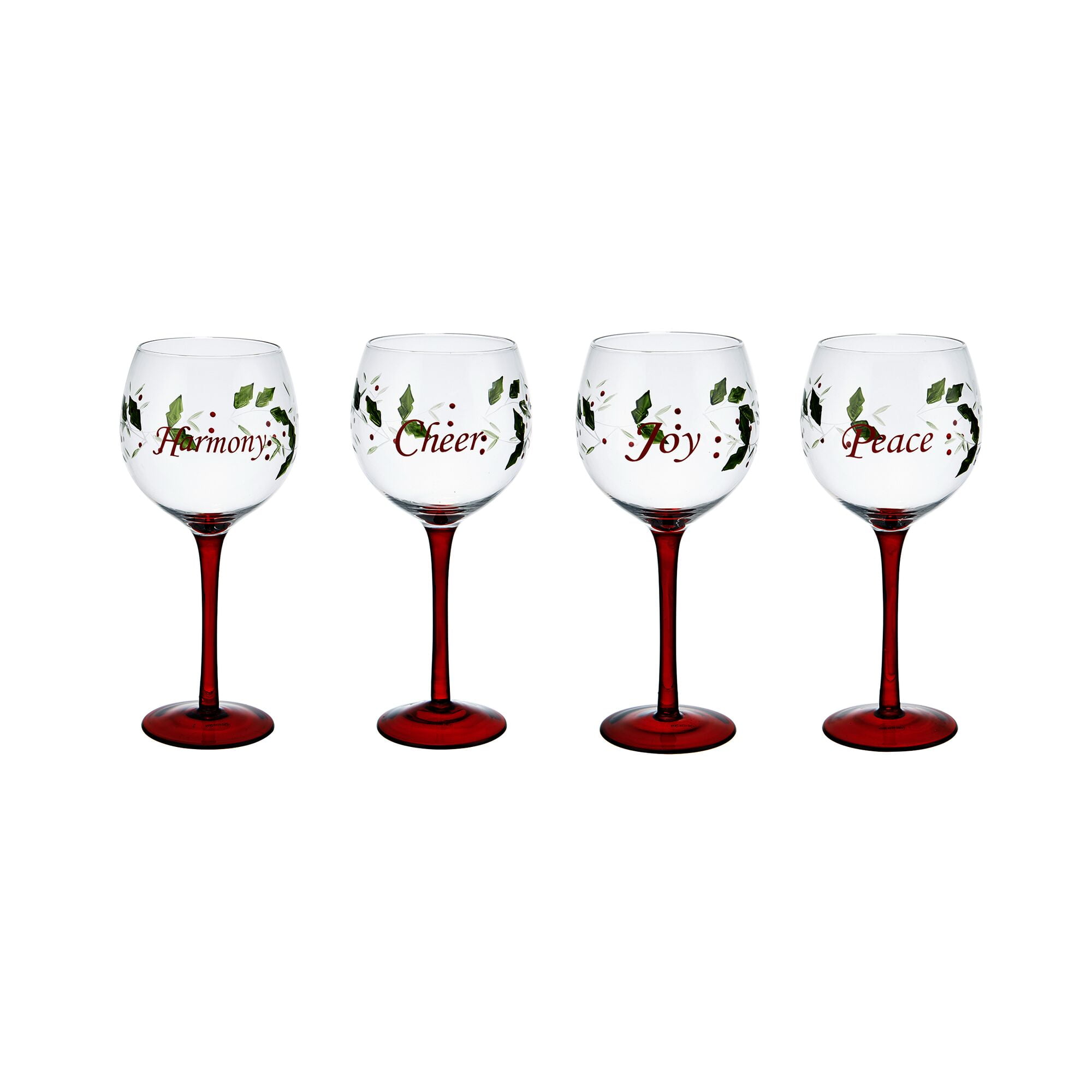 Pfaltzgraff Winterberry Sentiment Wine Glasses - Thumbnail 2