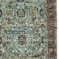 thumbnail image 4 of HomeRoots 12' Runner Blue Red Green And Gold Oriental Power Loom Runner Rug, 4 of 6