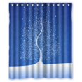 thumbnail image 1 of Cortina de ducha Impermeable ABPHQTO Copo de nieve 150x180 cm, 1 of 2