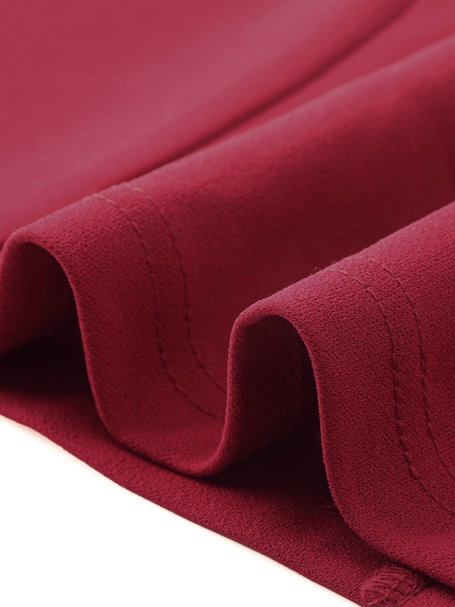 DARING DIVA Women's Sheath Pencil Work Sleeveless Professional Dress L Burgundy