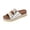Shoes # Silver, variant on Slide Sandals for Women Open Toe Flatform Espadrille Double Buckle Straps Snakeskin Print Rhinestone Trim Slip On Casual Summer Vacation Everyday Footwear