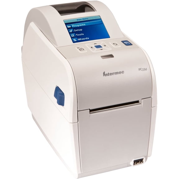 Restored Intermec PC23d Direct Thermal Desktop Label Printer  Monochrome, USB, 203dpi, Compact Design, P/N: PC23DA0000031 (Refurbished)