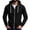 Black #053, variant on Men Lightweight Full Zip Hoodie Jacket Casual Sports Outdoor Pullover with Zippered And Pockets, 2XL