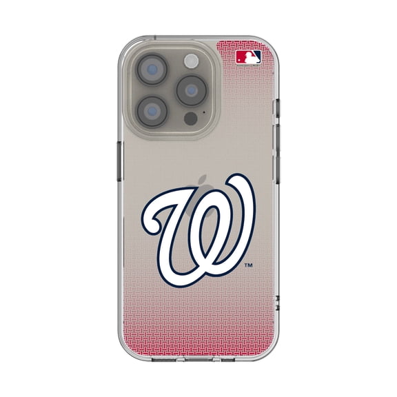 Washington Nationals Linen Logo iPhone Clear Case