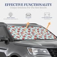 thumbnail image 3 of Kdxio Watermelon Print 2-Piece Sun Shade Front Windshield - Foldable Car Front Window Sunshades for Most Sedans SUV Truck, 3 of 6