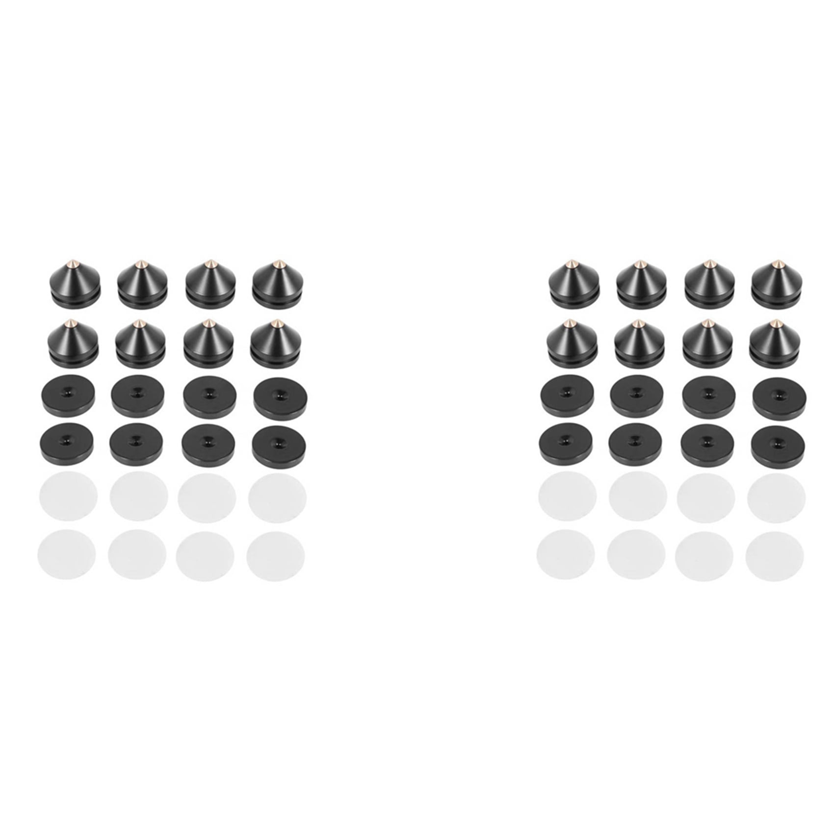 16Sets Speaker Stand Feet Foot Pad Aluminium Alloy Metal (NOT Natural