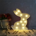 thumbnail image 1 of Lámpara decorativa de plástico blanco con luz cálida - Luz nocturna LED de 9,25" para dormitorio, salón, decoración de oficina y regalos, 1 of 7