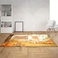 thumbnail image 2 of Welcome Fall Golden Retriever Cozy Autumn Field Pumpkins Golden Leaves Indoor Rug Goldens Dog Lover Gifts Idea Carpet Living Bed Room Sofa Home Decor - 12013, 2 of 5