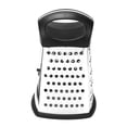 thumbnail image 3 of Effortless Kitchen Tool for Cheese, Vegetables & Potatoes Curved Stainless Steel 4-Sided Box Grater, 3 of 8