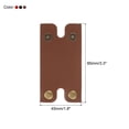 thumbnail image 2 of Uxcell Leather Razor Head Protecting Cover Safety Razor Head Protecting Sheath Multicolor 3 in 1 Set, 2 of 6