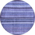 thumbnail image 1 of Ahgly Company Indoor Round Abstract Blue Modern Area Rugs, 3' Round, 1 of 4