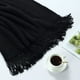 thumbnail image 4 of CREVENT manta, suave cálido acogedor peso ligero para la primavera verano otoño, Negro, 50''X60'', 4 of 6