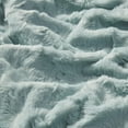 thumbnail image 6 of Madison Park 100 Percent Polyester Solid Brushed Long Fur Throw in Aqua Blue, 6 of 8