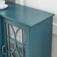 thumbnail image 3 of GIA Design Group 4 Door Tier Modern Sideboard Buffet Stand for Storage, 63 inch, Blue, 3 of 5