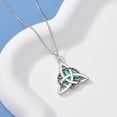 thumbnail image 3 of CACA LADY Celtic Knot Necklace for Women 925 Sterling Silver Irish Natural Abalone Shell Celtic Necklace for Women Celtic Pendant Jewelry Birthday Valentine Gifts, 3 of 6