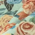 thumbnail image 5 of WIPONKEN 3x5 Floral Area Rugs Machine Washable Non-Slip Botanical Scalloped Rug for Living Room Bedroom, Modern Farmhouse Floor Mat with Vintage Flowers Pattern, Home Decor Indoor Low Pile Green, 5 of 8