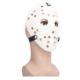 thumbnail image 4 of Máscara de disfraz, máscara de hockey blanca, horrible accesorio de disfraz, máscara de Halloween, compacta y liviana, 4 of 12